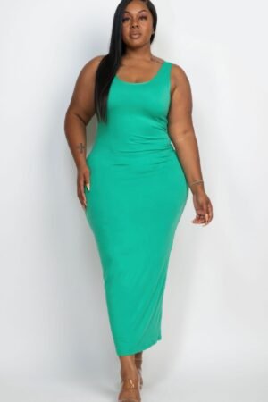 Plus Size Solid Basic Maxi Dress Plus Size Solid Basic Maxi Dress