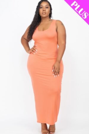 Plus Size Solid Basic Maxi Dress Plus Size Solid Basic Maxi Dress