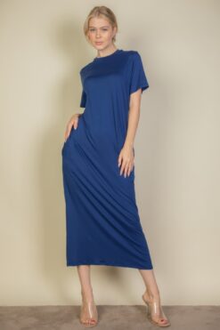 Side Pocket Tee Dress – relaxed fit with side pockets