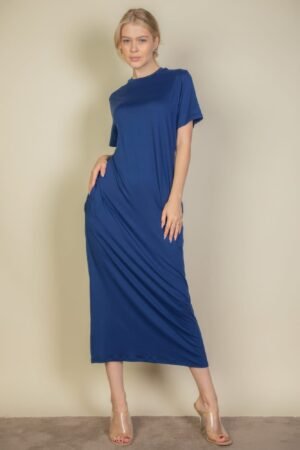 Side Pocket Tee Dress – relaxed fit with side pockets