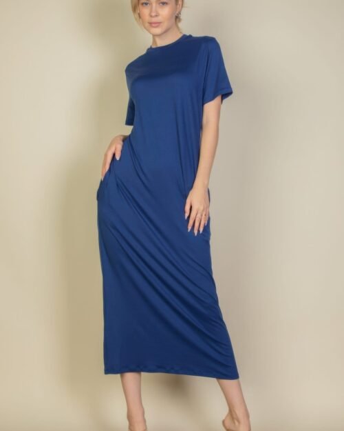 side pocket tee dress – relaxed fit with side pockets