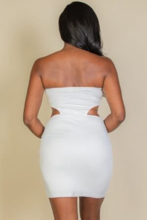 Cut Out Bandeau Bodycon Mini Dress Cut Out Bandeau Bodycon Mini Dress