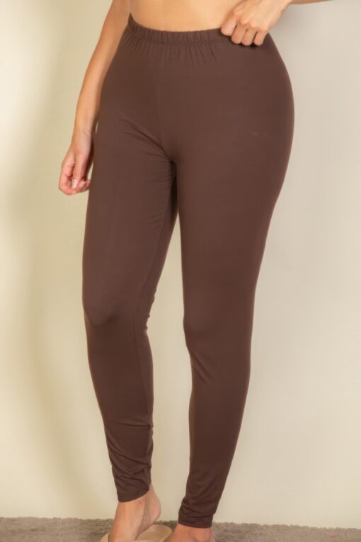 Plus Basic Solid Leggings - Image 7