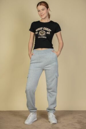 Side Pocket Drawstring Waist Sweatpants Side Pocket Drawstring Waist Sweatpants