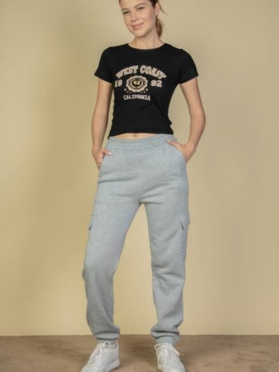 Side Pocket Drawstring Waist Sweatpants Side Pocket Drawstring Waist Sweatpants