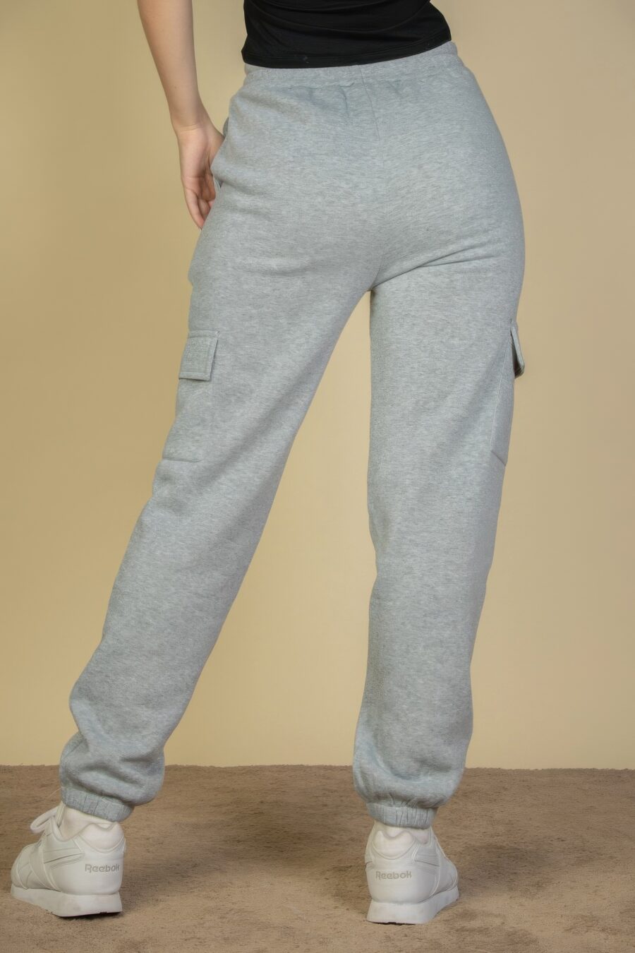 Side pocket drawstring waist sweatpants