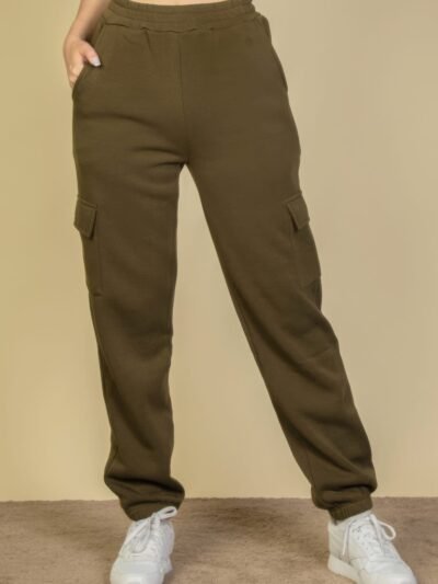 Side Pocket Drawstring Waist Sweatpants Side Pocket Drawstring Waist Sweatpants