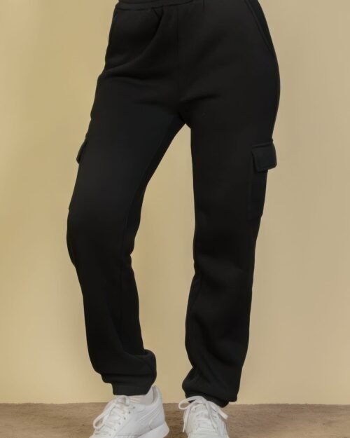 side pocket drawstring waist sweatpants