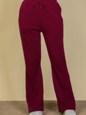 Drawstring Waist Slant Pocket Sweatpants