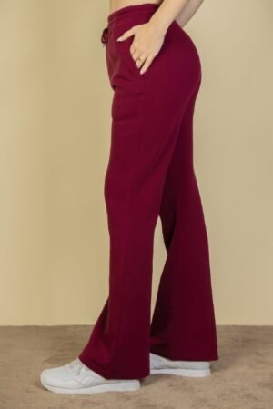 Drawstring Waist Slant Pocket Sweatpants Drawstring Waist Slant Pocket Sweatpants