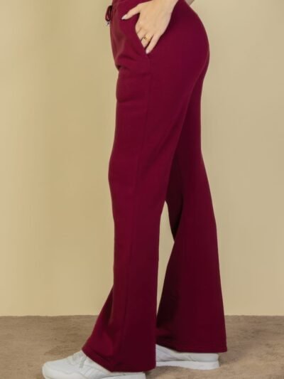 Drawstring Waist Slant Pocket Sweatpants Drawstring Waist Slant Pocket Sweatpants