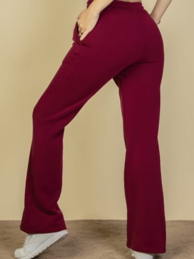 Drawstring Waist Slant Pocket Sweatpants Drawstring Waist Slant Pocket Sweatpants