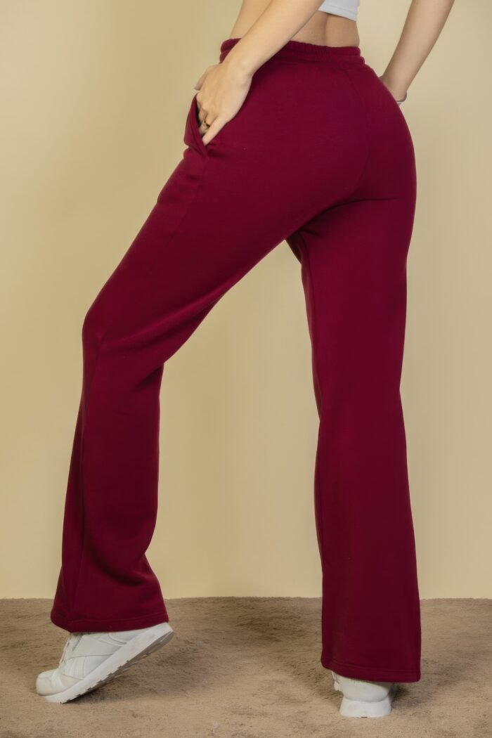 Drawstring Waist Slant Pocket Sweatpants - Image 5