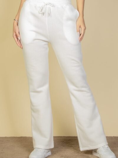 Drawstring Waist Slant Pocket Sweatpants Drawstring Waist Slant Pocket Sweatpants