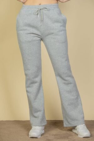 Drawstring Waist Slant Pocket Sweatpants Drawstring Waist Slant Pocket Sweatpants