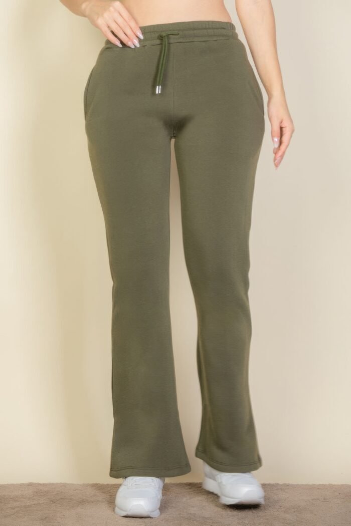 Drawstring Waist Slant Pocket Sweatpants - Image 10