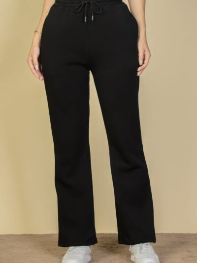 Drawstring Waist Slant Pocket Sweatpants Drawstring Waist Slant Pocket Sweatpants