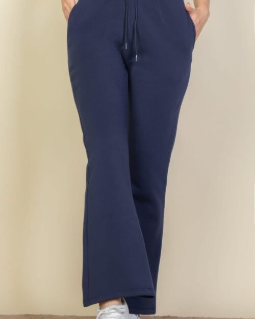 drawstring waist slant pocket sweatpants