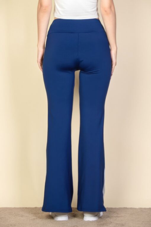 Contrast Side Stripe Flare Pants - Image 7