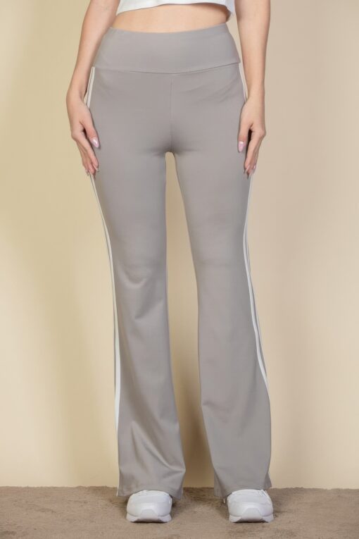 Contrast Side Stripe Flare Pants - Image 10