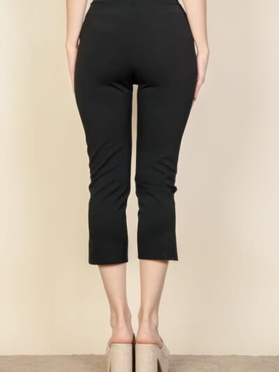 Slit Hem Cropped Pants Slit Hem Cropped Pants