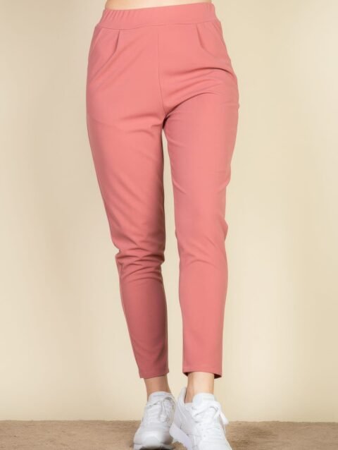 Pleat Front Tapered Trousers