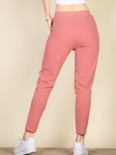 Pleat Front Tapered Trousers