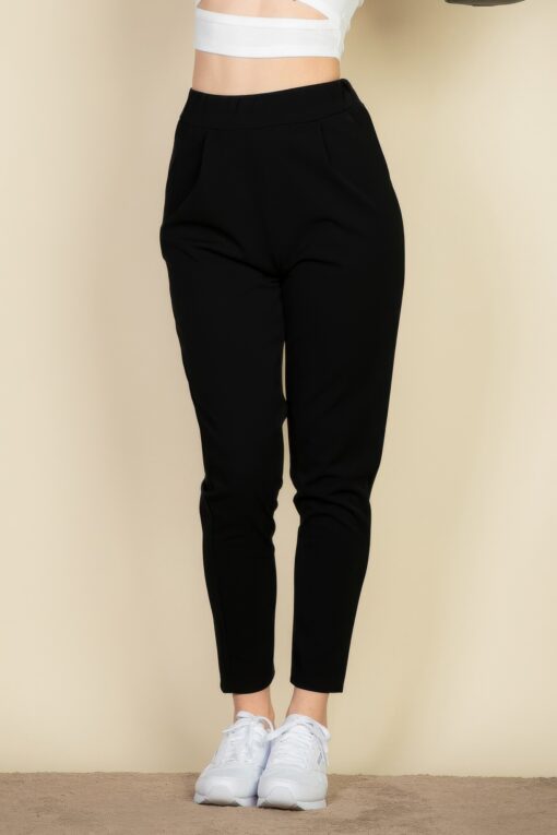 Pleat Front Tapered Trousers - Image 6