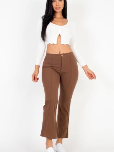 High Waist Knit Flare Pants High Waist Knit Flare Pants