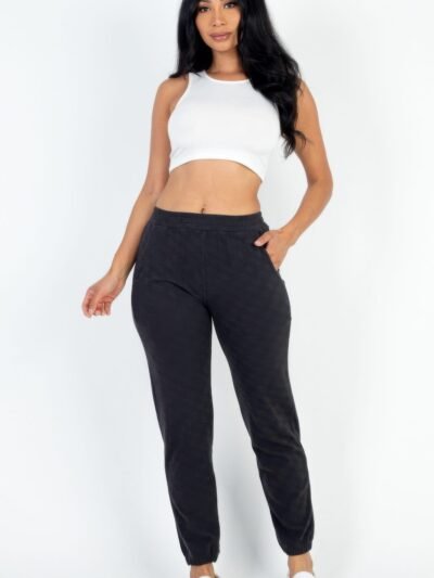 Ribbed Side Pocket Joggers
