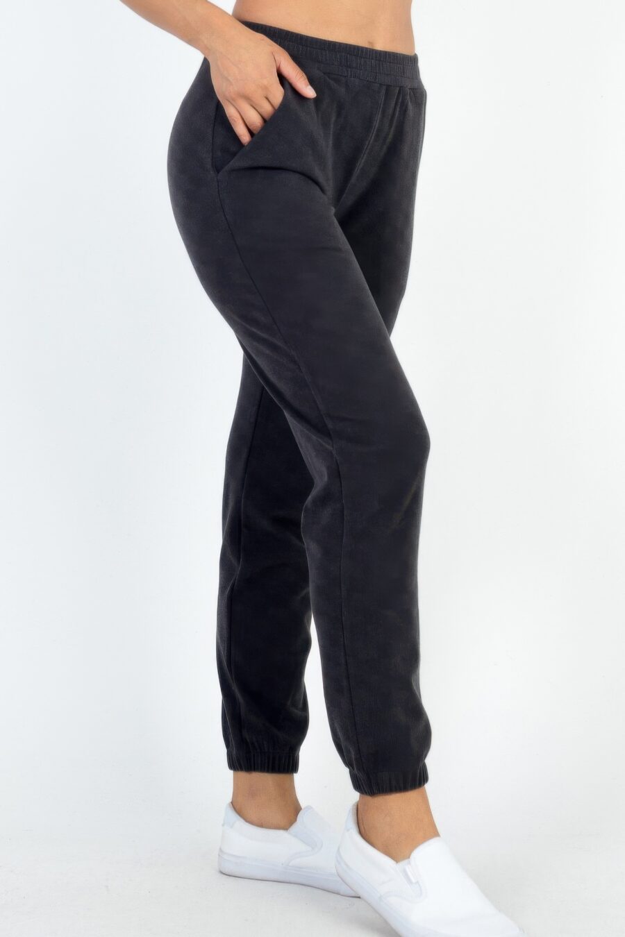 Ribbed side pocket joggers