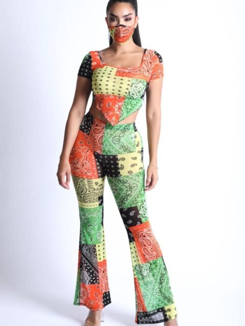 Bandanna Patchwork Mesh Set