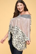 Multi Print Oversized V-neckline - Image 2