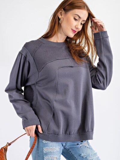 Terry Knit Loose Fit Pullover Terry Knit Loose Fit Pullover