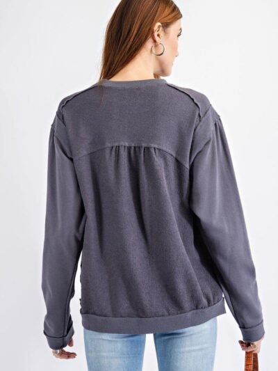 Terry Knit Loose Fit Pullover Terry Knit Loose Fit Pullover