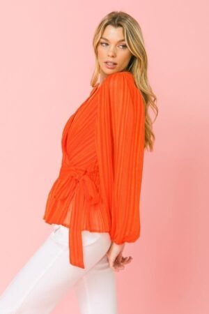 Surplice Neckline Woven Top Surplice Neckline Woven Top