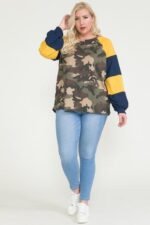 Raglan Sleeve Color Block Top - Image 2