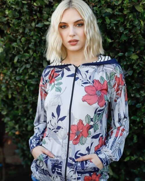 Striped Hood Sweater