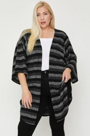 Multi-color Striped Cardigan Multi-color Striped Cardigan