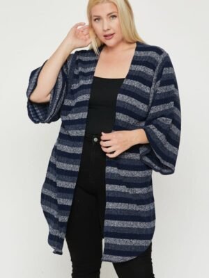 Multi-color Striped Cardigan