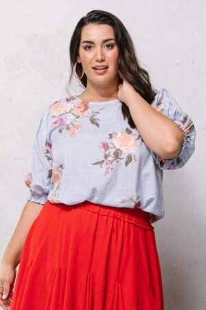 Floral Printed Woven Blouse Floral Printed Woven Blouse