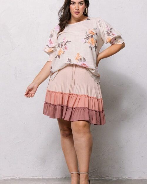 floral printed woven blouse