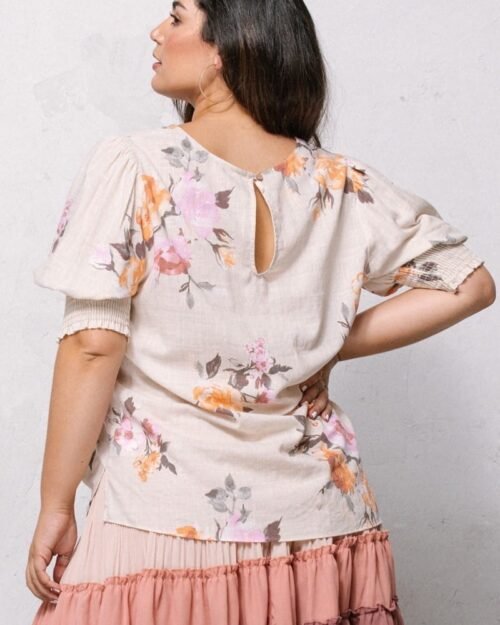 floral printed woven blouse