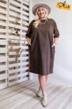 Mineral Washed Loose Fit Dress - Image 5