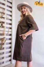 Mineral Washed Loose Fit Dress - Image 6