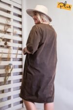 Mineral Washed Loose Fit Dress - Image 7