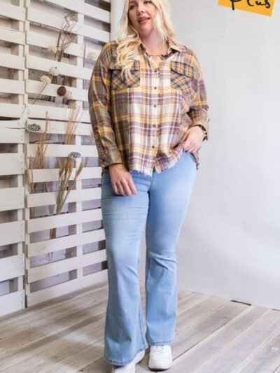 Plaid Mix Button Down Shirt Plaid Mix Button Down Shirt
