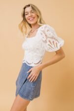 A Cropped Lace Top - Image 4