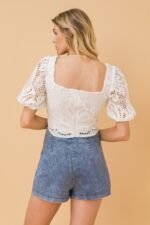 A Cropped Lace Top - Image 6