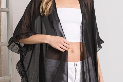 Lightweight Sheer Shawl Cardigan